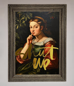 Shutup Foil Print Ornate Silver