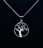 Silver Pendant on 45cm Silver Chain Various Designs Tree of life