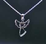 Silver Pendant on 45cm Silver Chain Various Designs Medium Angel