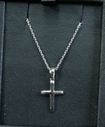 Silver Pendant on 45cm Silver Chain Various Designs Small cross
