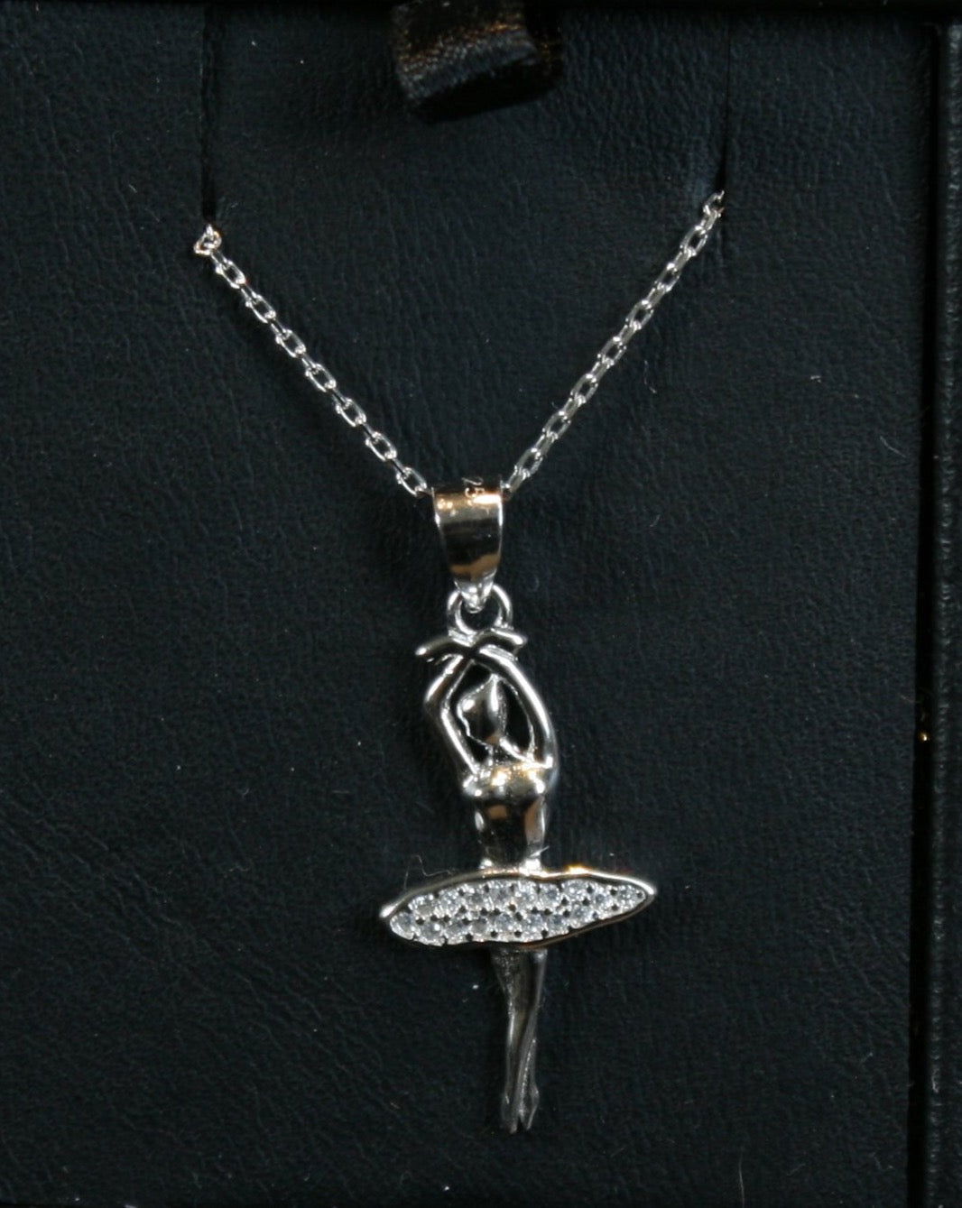 Silver Pendant on 45cm Silver Chain Various Designs Ballerina