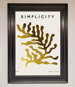 Simplicity Plant Foil Print Matt Black