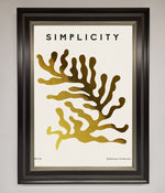 Simplicity Plant Foil Print Black Silver