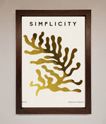 Simplicity Plant Foil Print Walnut