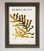 Simplicity Plant Foil Print Ornate Silver Black