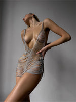 SIREN Silver Chain Dress One Size