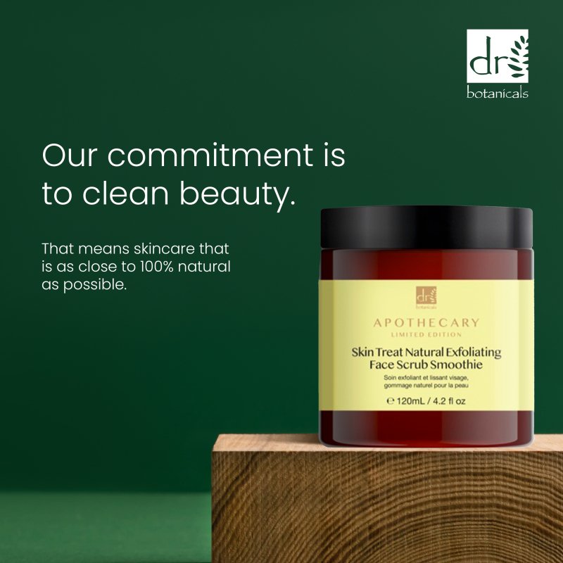 Dr Botanicals Skin Treat Natural Exfoliating Face Scrub Smoothie 120ml