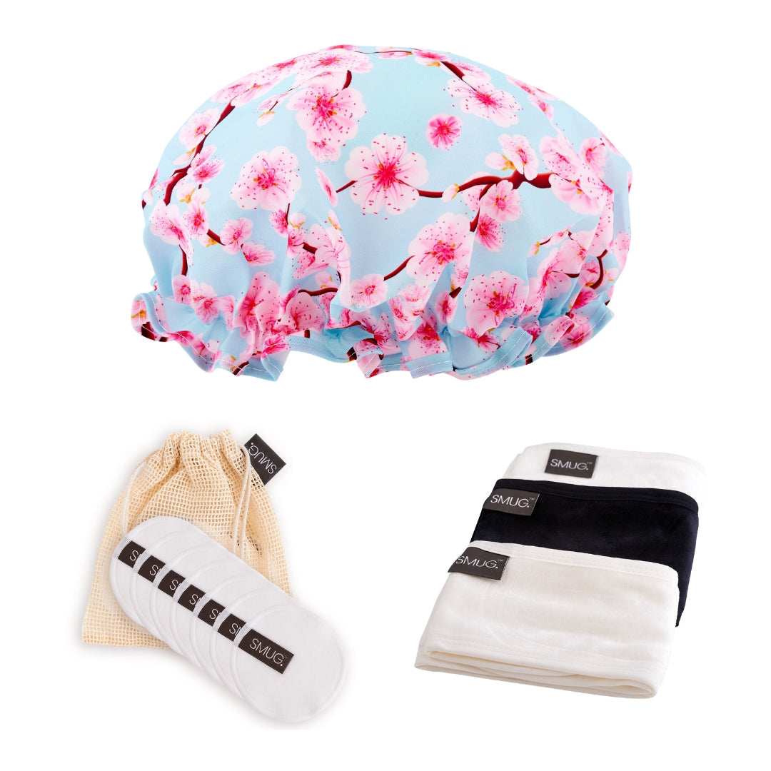 Shower & Spa Set - Various Prints Cherry Blossom