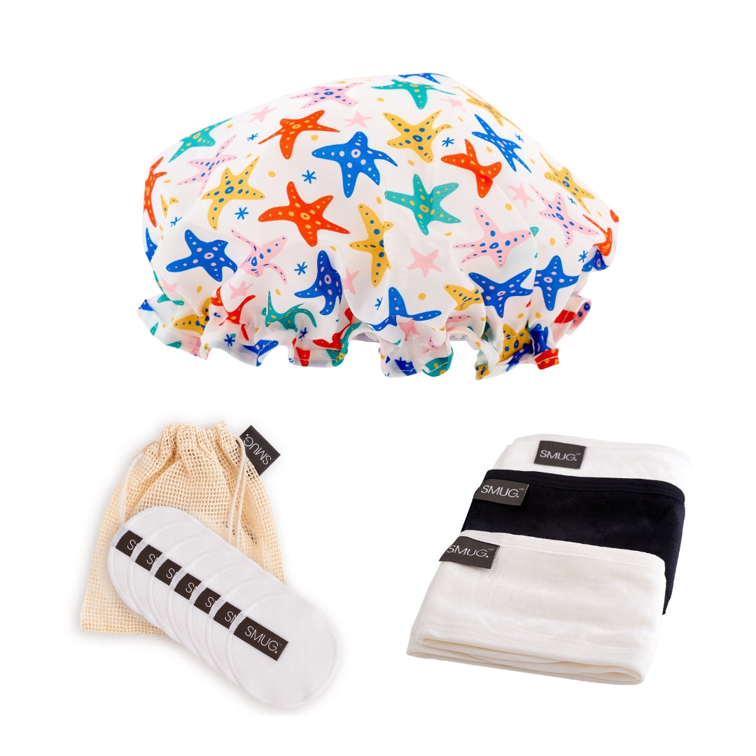 Shower & Spa Set - Various Prints Starfish