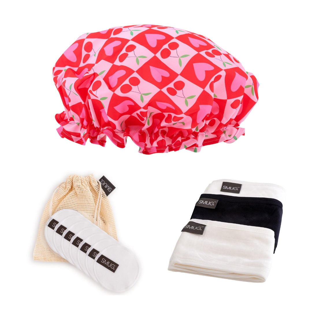Shower & Spa Set - Various Prints Sweet Cherry
