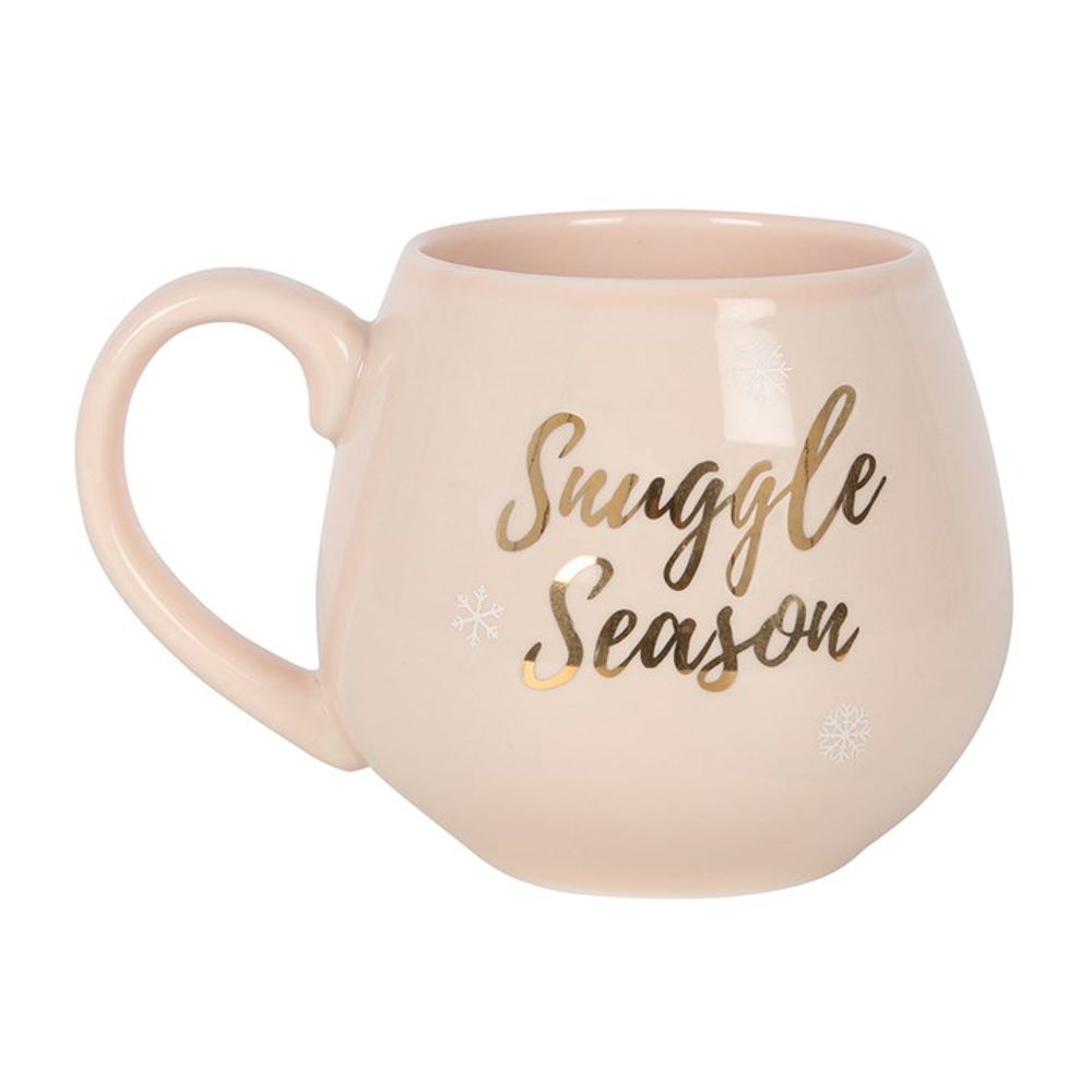 Snuggle Season Ceramic Pink Mug