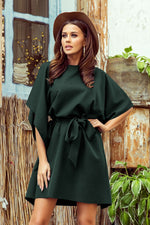 Numoco Sofia Butterfly Day Dress Green Shade 3