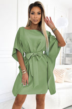 Numoco Sofia Butterfly Day Dress Green Shade 4