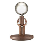 Solid Wooden Robot Moon Desk Bedroom Bedside Living Room Lamp