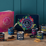 Spice Pots Luxury Curry Lovers Gift Tin | 5 Spice Kit with Candle & Recipes