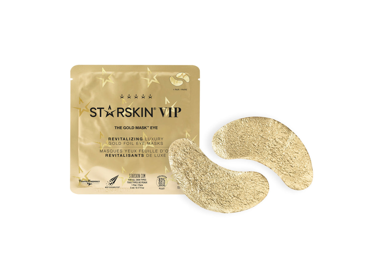 STARSKIN VIP THE GOLD MASK™ Eye Mask, Revitalizing Luxury Gold Foil Eye Mask 1 PAIR