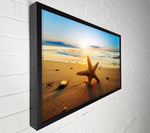 Starfish Sun Glow Framed Canvas