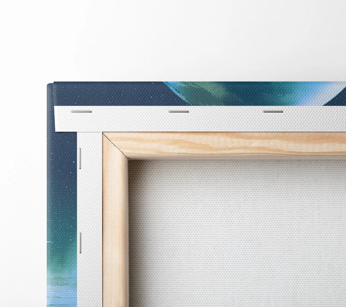 Staring At The Moon Watercolour Canvas Print