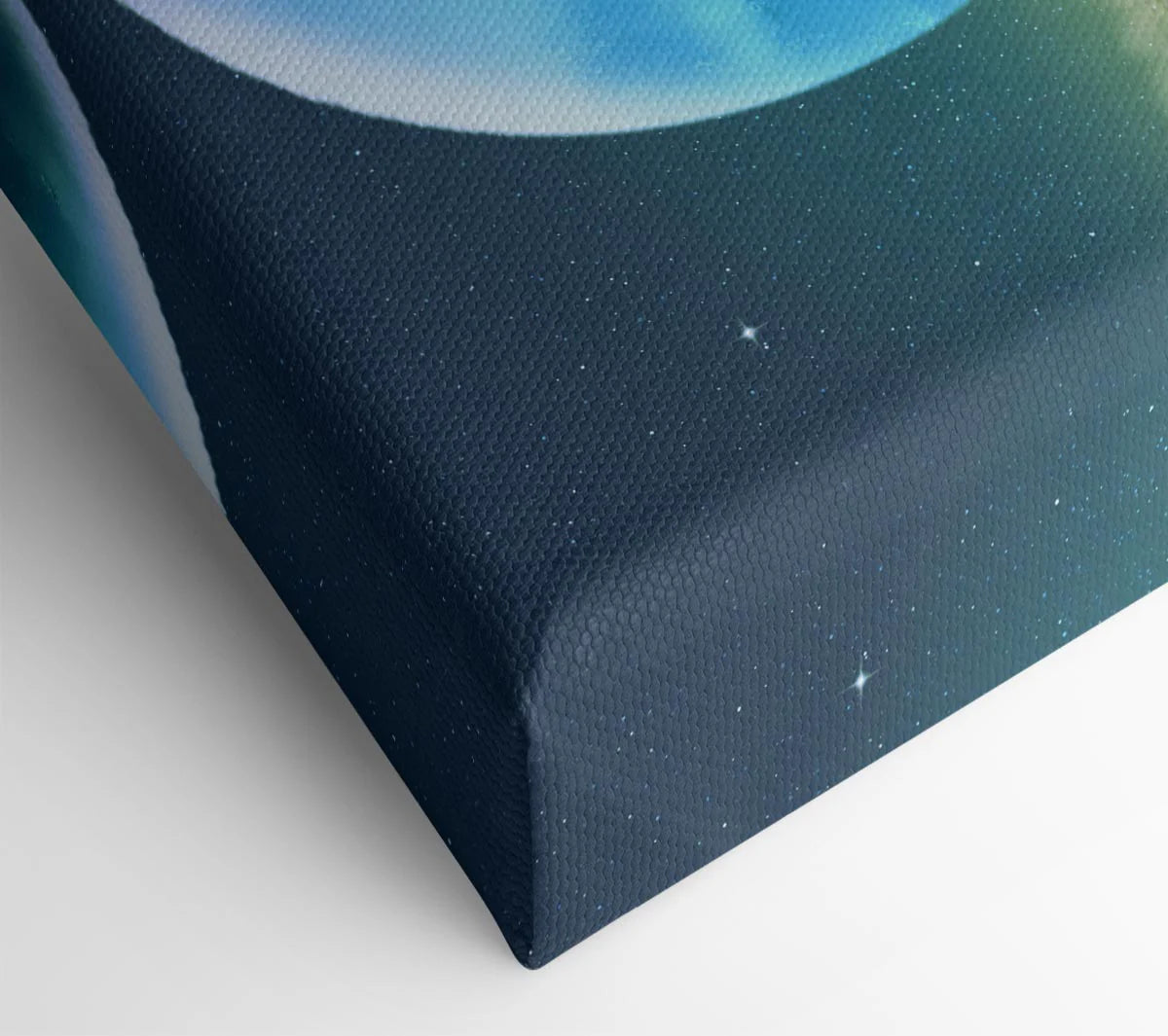 Staring At The Moon Watercolour Canvas Print