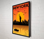 Statue of Liberty Poster Framed Canvas