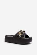 Step In Style Lightweight Foam Flip-Flops with Embellished Straps