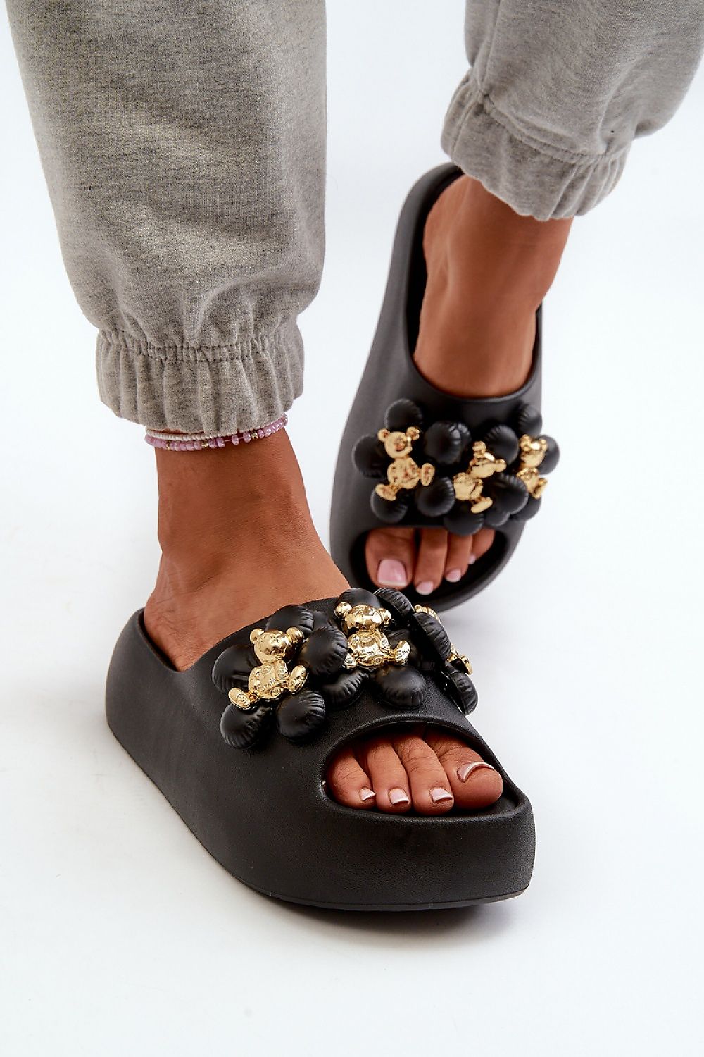 Step In Style Lightweight Foam Flip-Flops with Embellished Straps