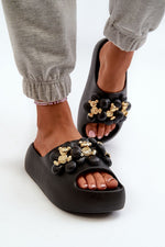 Step In Style Lightweight Foam Flip-Flops with Embellished Straps