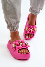 Step In Style Lightweight Foam Flip-Flops with Embellished Straps