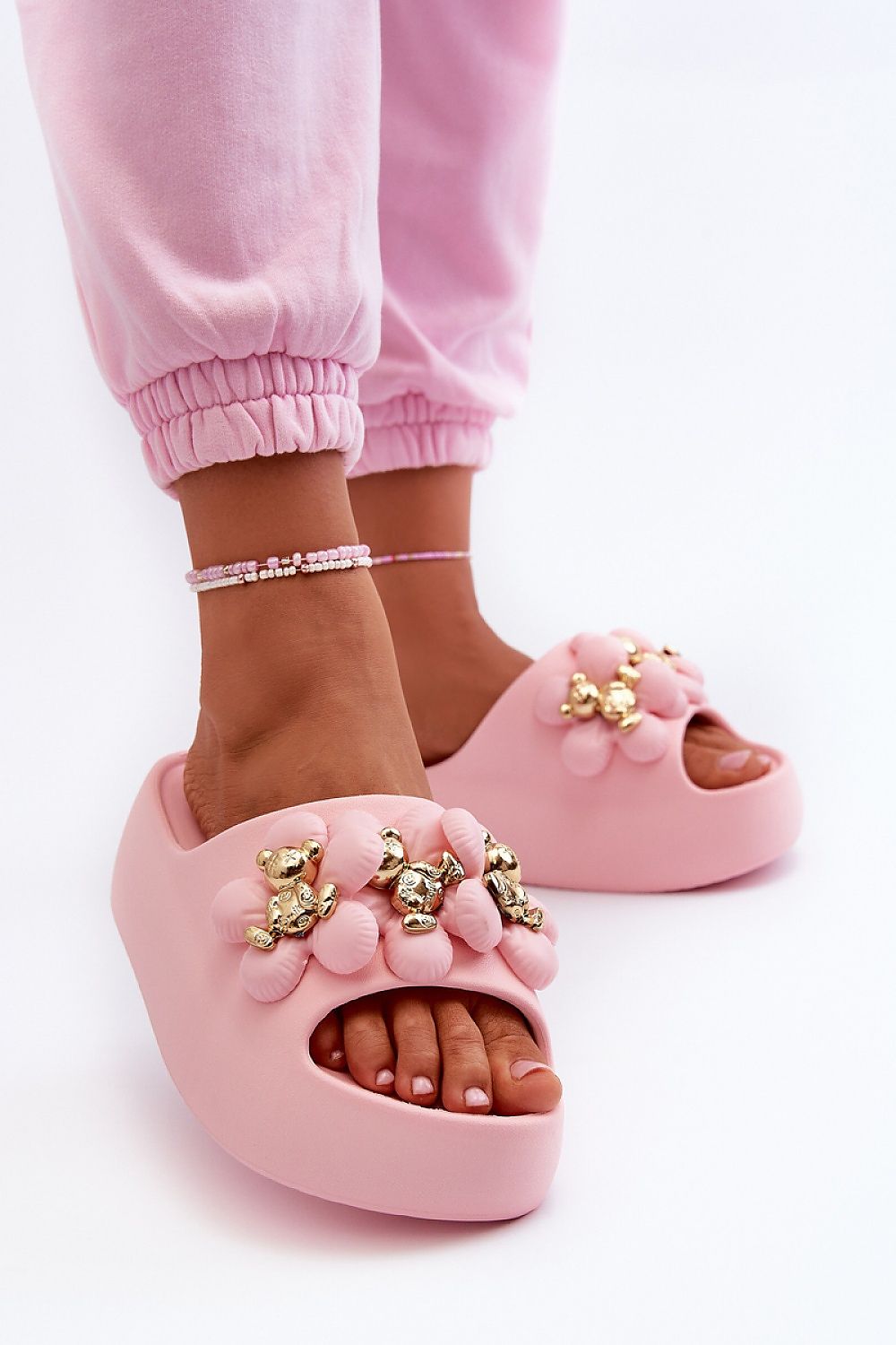 Step In Style Lightweight Foam Flip-Flops with Embellished Straps