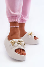 Step In Style Lightweight Foam Flip-Flops with Embellished Straps