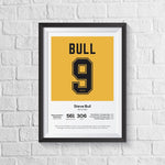 Steve Bull Wolves Legend Stats Print A0 - 841mm x 1189mm
