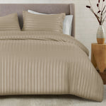 Stripe Duvet Cover Set Beige