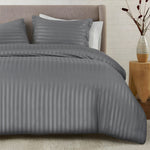 Stripe Duvet Cover Set Grey