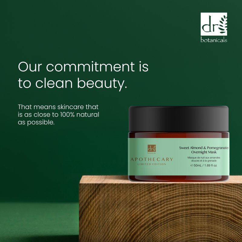 Dr Botanicals Sweet Almond & Pomegranate Overnight Mask 50ml