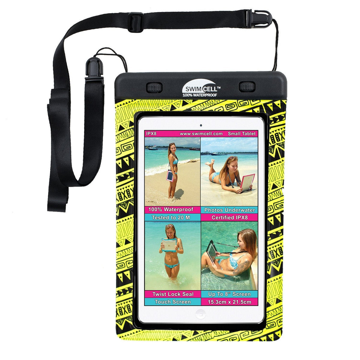 SwimCell Waterproof Tablet Case - Small (up to 15 x 21cm)
