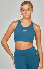 Teal Sports Essentials Crop Top