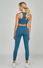 Teal Sports Essentials Crop Top