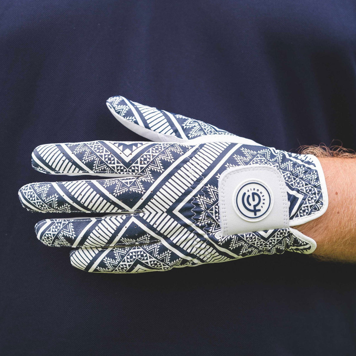 The Blue Aztec Golf Glove | Motif Collection
