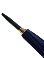 The Cotton® Crook Wooden Handle Umbrella- French Navy