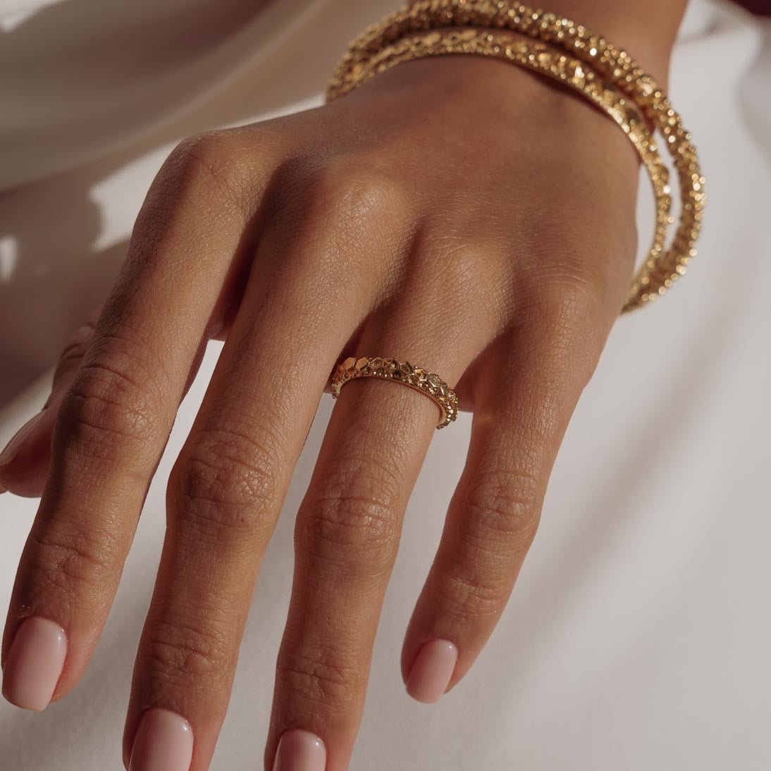 Dainty London Everyday Gold Goddess Inspired Ring - Hebe
