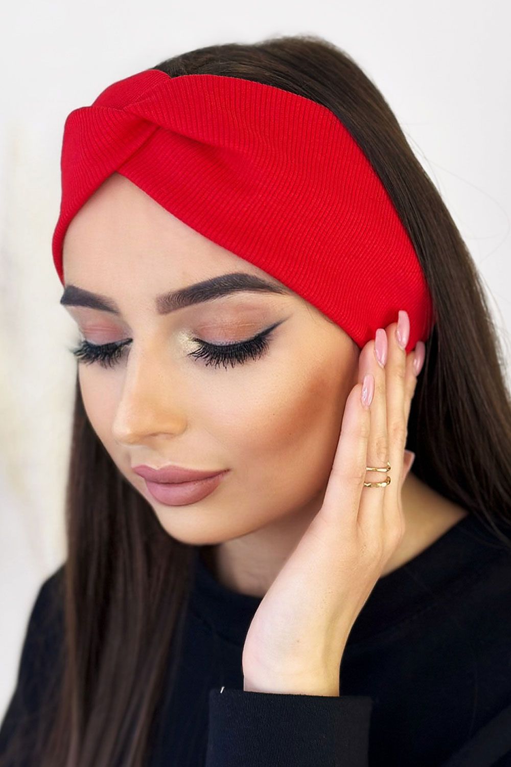 Thick Knot Headband 5 Colours | IVON Red one-size-fits-all
