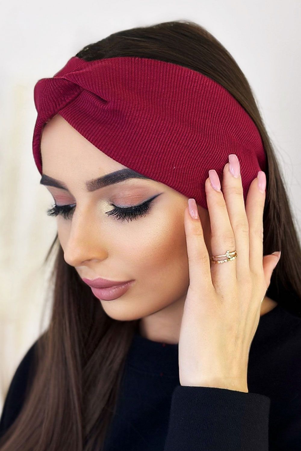 Thick Knot Headband 5 Colours | IVON Red Shade 2 one-size-fits-all