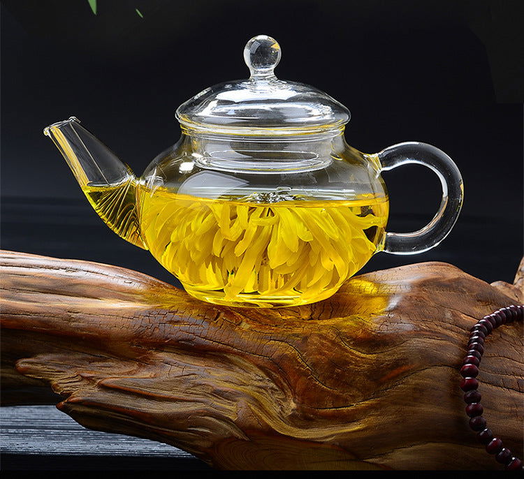 Thickened Borosilicate Glass Tea Set Teapot