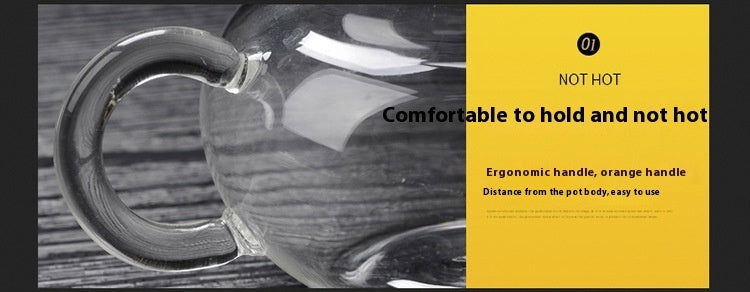 Thickened Borosilicate Glass Tea Set Teapot