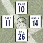 Tottenham Hotspur Premier League Legends Football Coasters - Set of 4