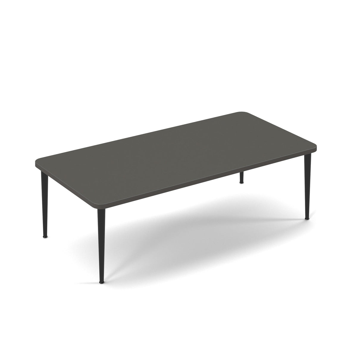 Trinity rectangular coffee table 1400 x 700mm onyx grey top