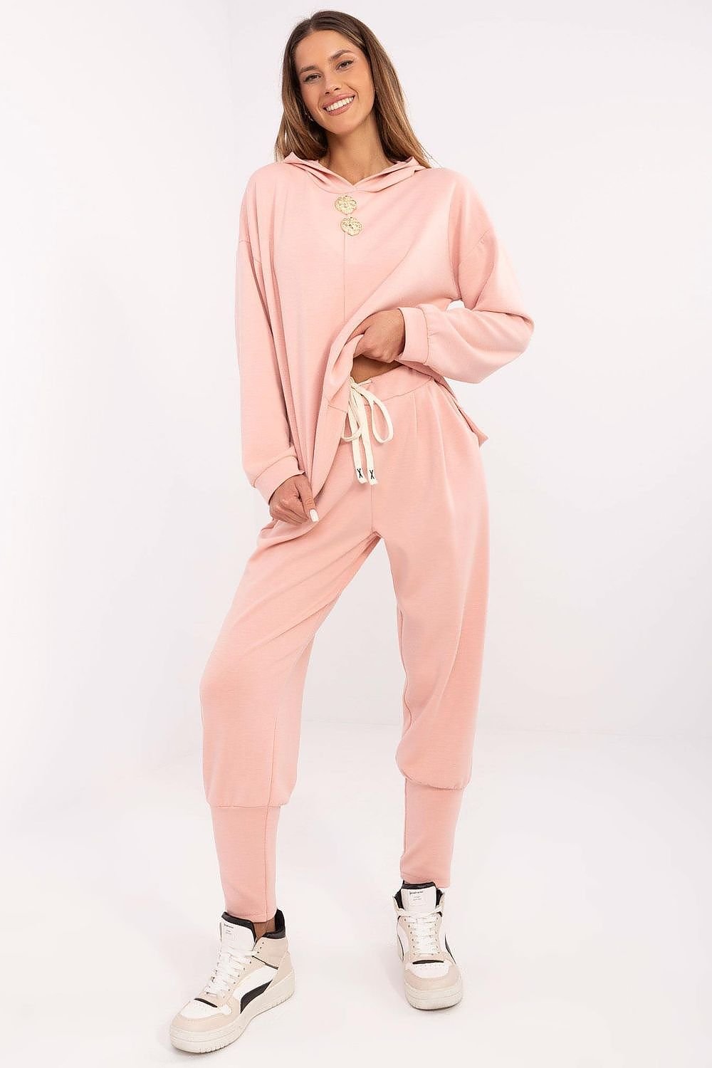 Tracksuit trousers Italy Moda pink one-size-fits-all