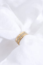 Triple Stacking Gold Ring Set