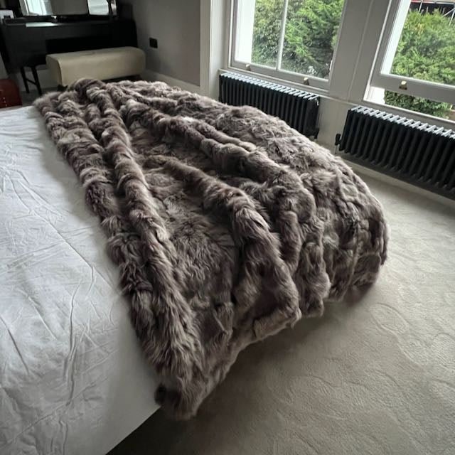 Tuscan Shearling Throw | Fur Blanket | Sheepskin Rug | Rich Mink