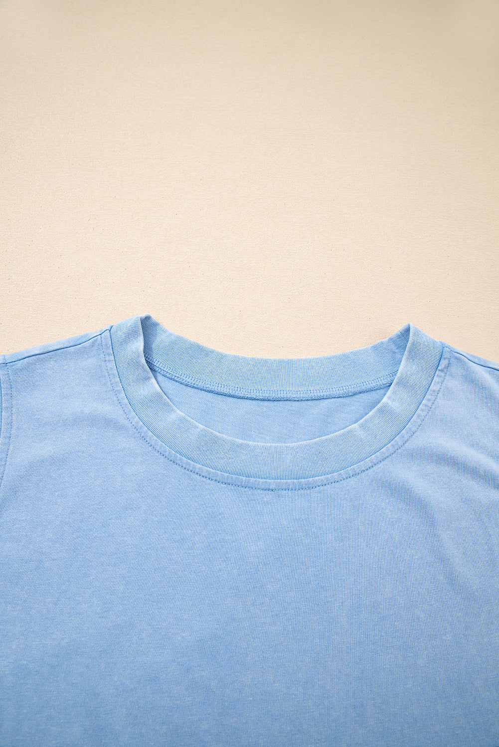 Two Piece Mineral Wash Cotton Loungewear Set